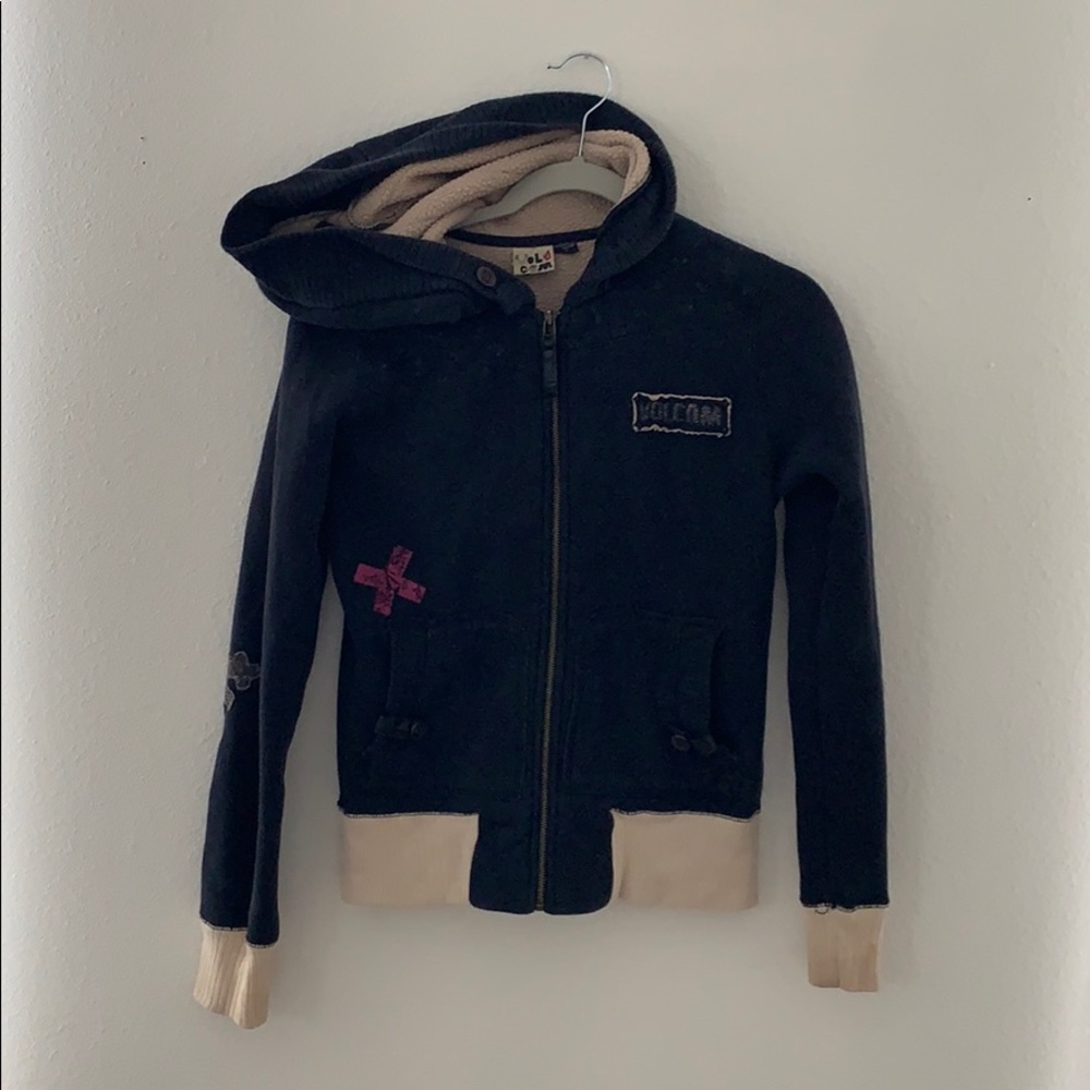 90s volcom zip hoodie